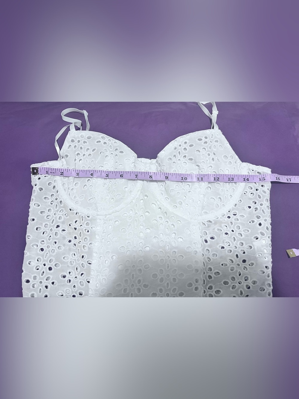 Princess Polly White Eyelet Bustier Camisole - Picture 4 of 6